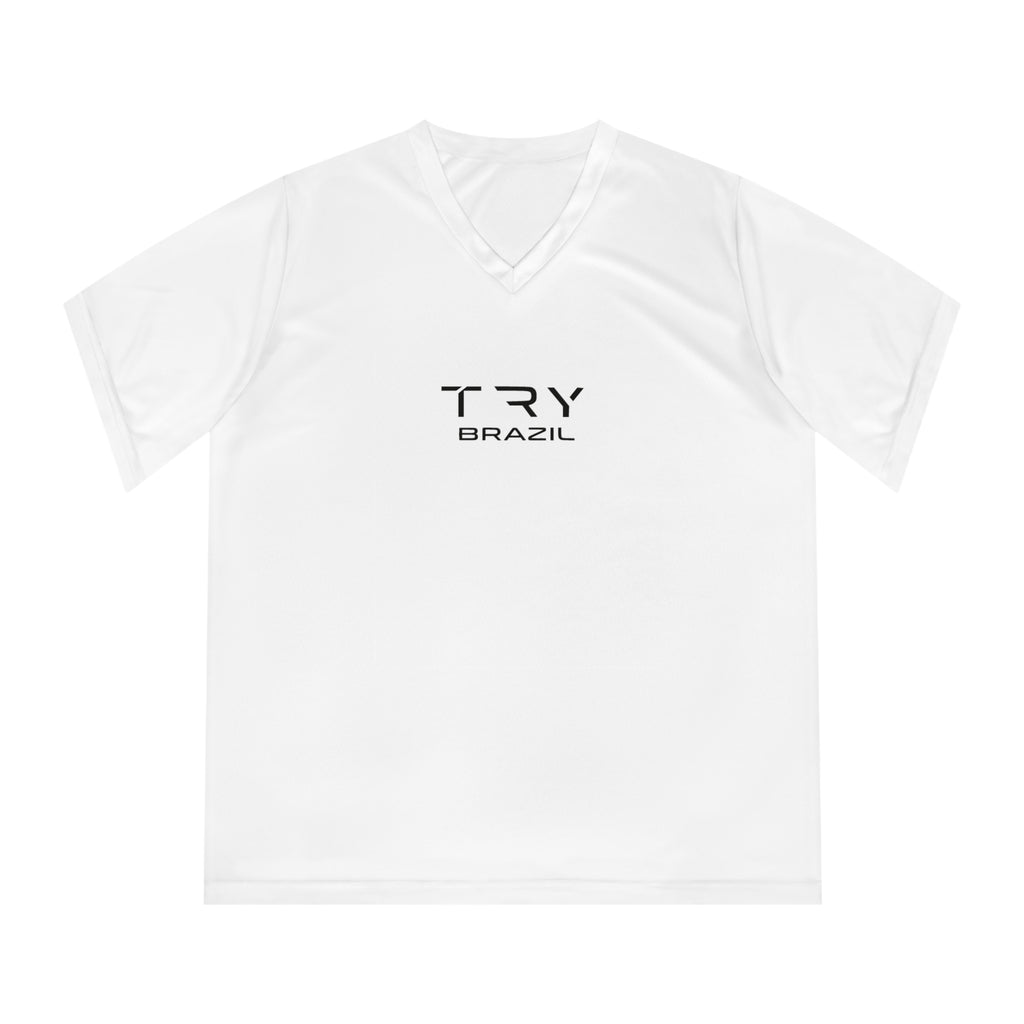 Women's V-Neck Performance Tee - TRY Brazil