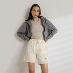 TRY Brazil Lightweight Unisex Sweatshorts — Minimalist Lounge Shorts with Embroidery