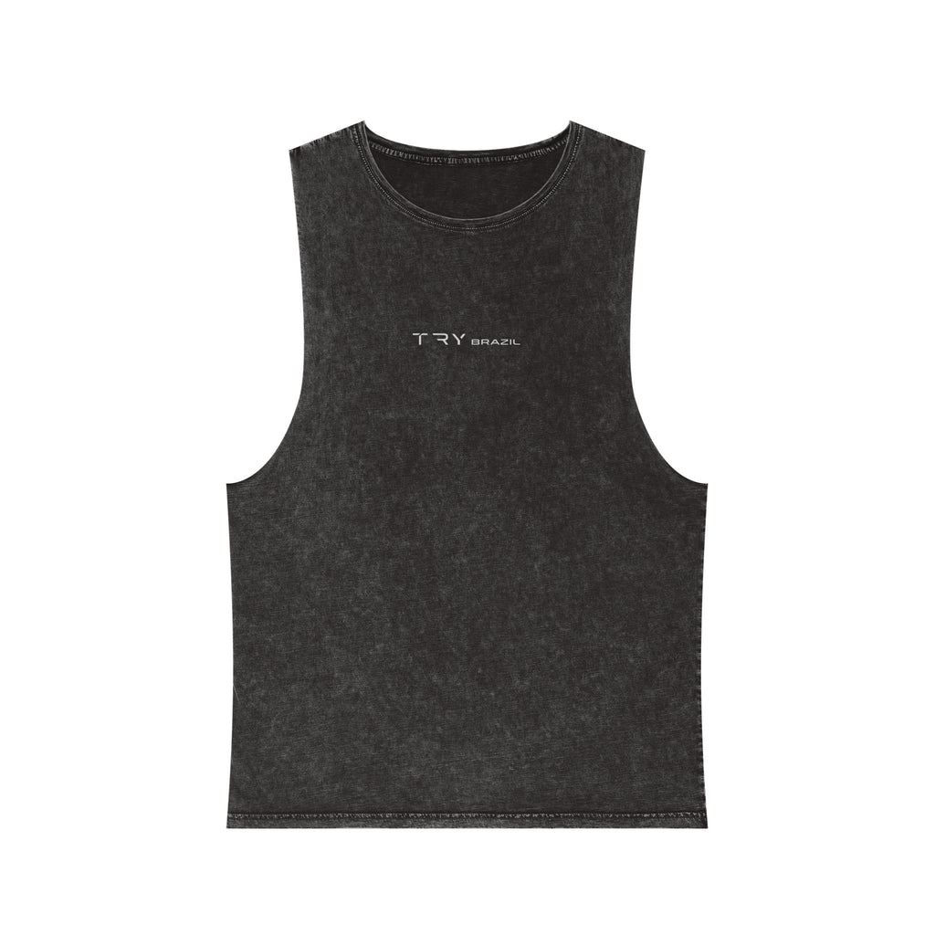 Try Harder Stonewash Tank Top-TRY Brazil