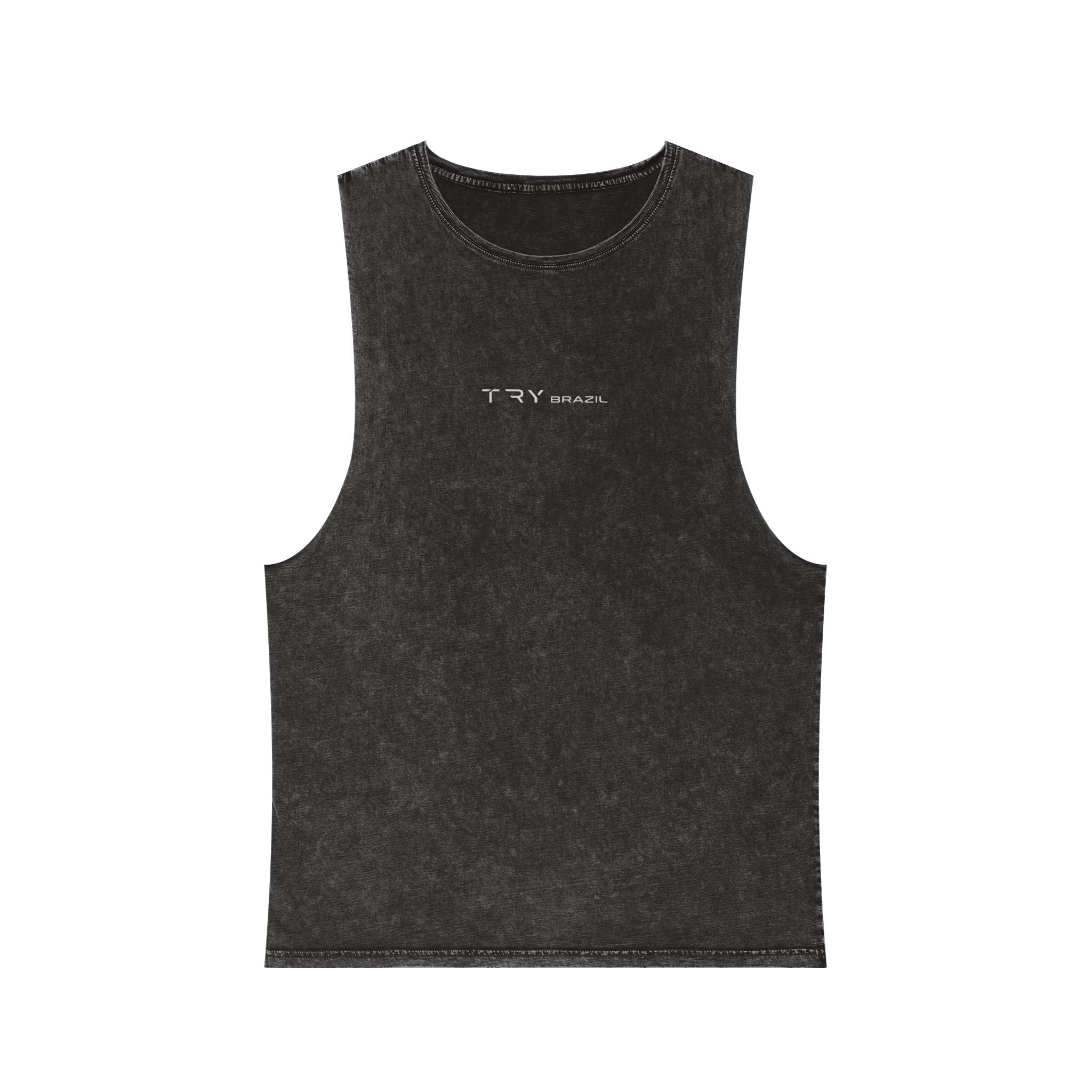 Try Harder Stonewash Tank Top-TRY Brazil