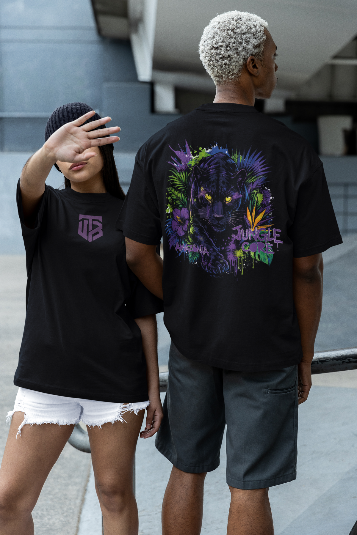 Unisex Oversized Boxy Jungle Core T-Shirt-TRY Brazil