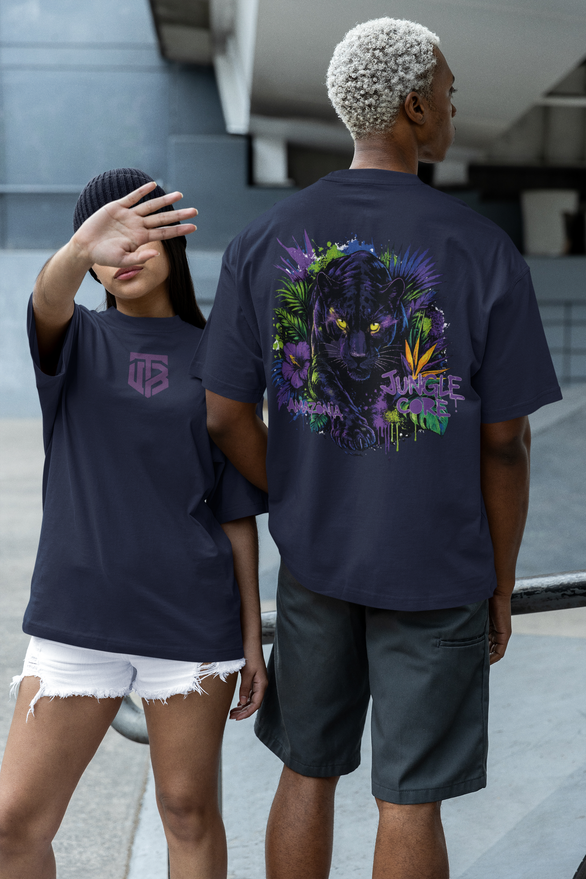 Unisex Oversized Boxy Jungle Core T-Shirt-TRY Brazil
