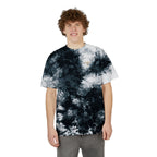Tie-Dye Embroidered Tee — Oversized Black & White Spiral Shirt-TRY Brazil