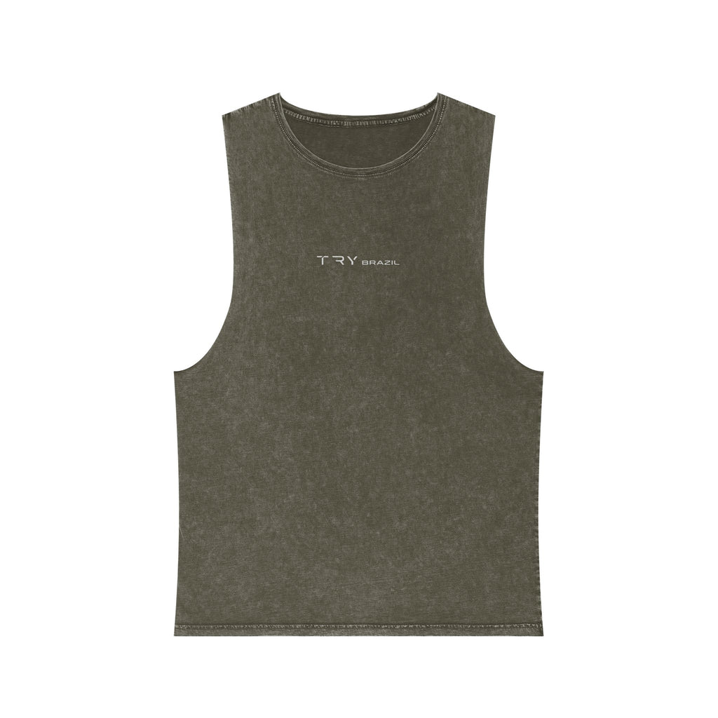 Try Harder Stonewash Tank Top-TRY Brazil