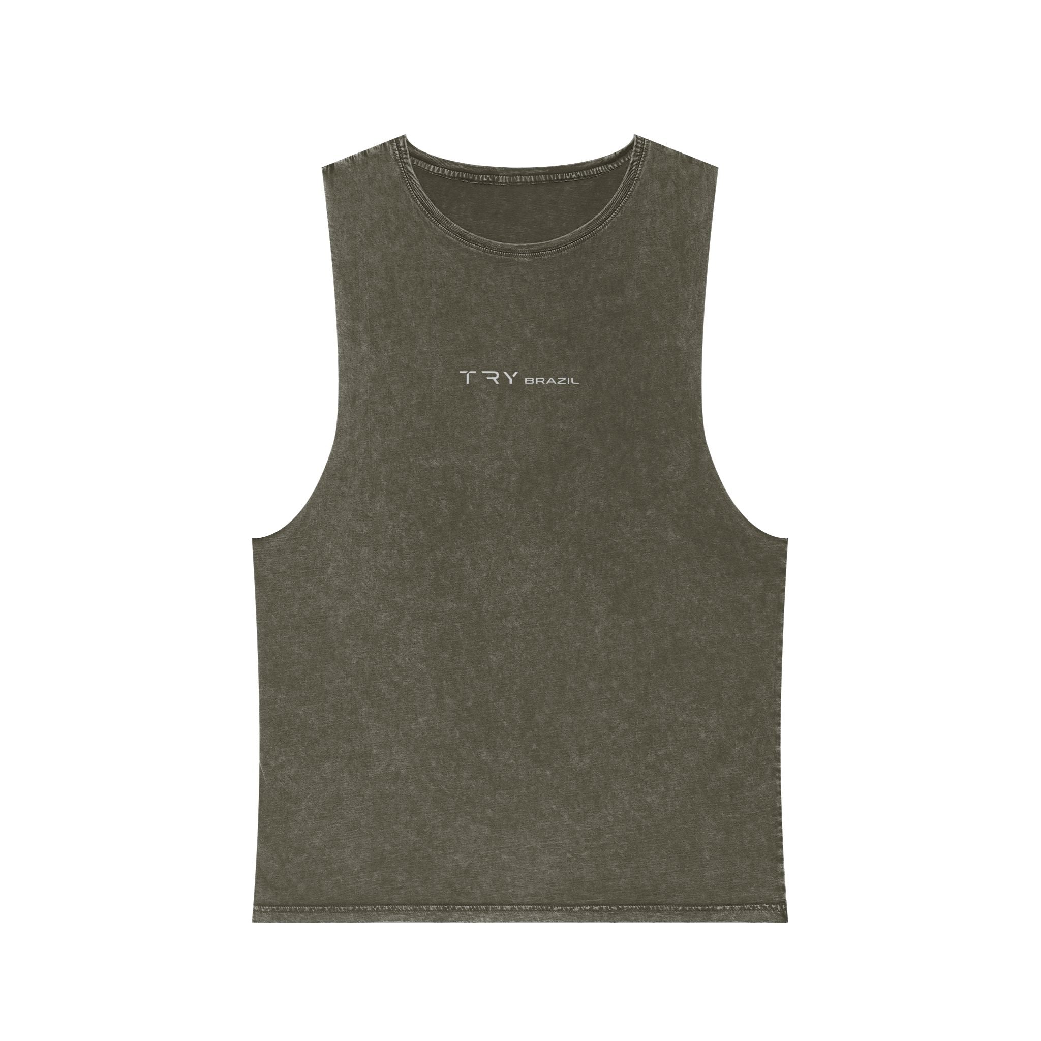 Try Harder Stonewash Tank Top-TRY Brazil