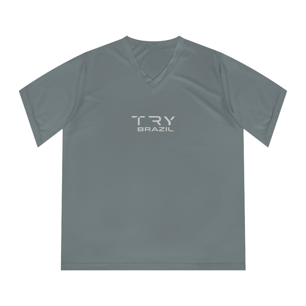 Women's V-Neck Performance Tee - TRY Brazil