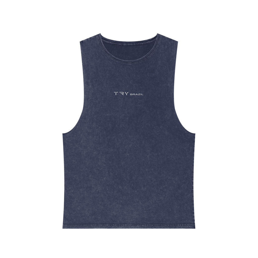 Try Harder Stonewash Tank Top-TRY Brazil