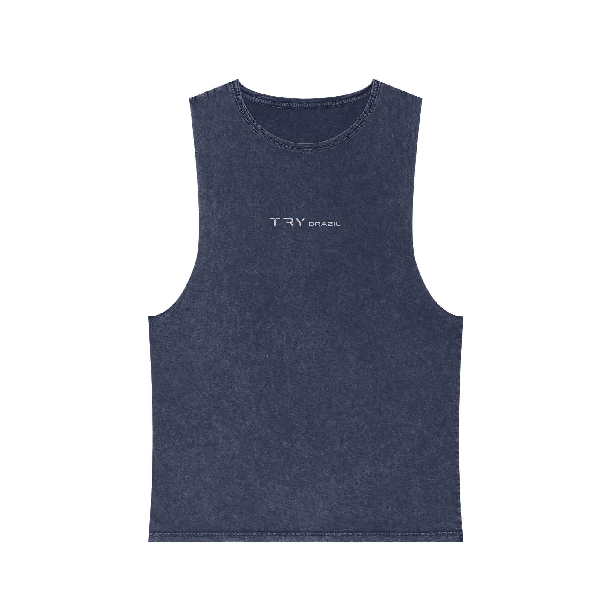 Try Harder Stonewash Tank Top-TRY Brazil