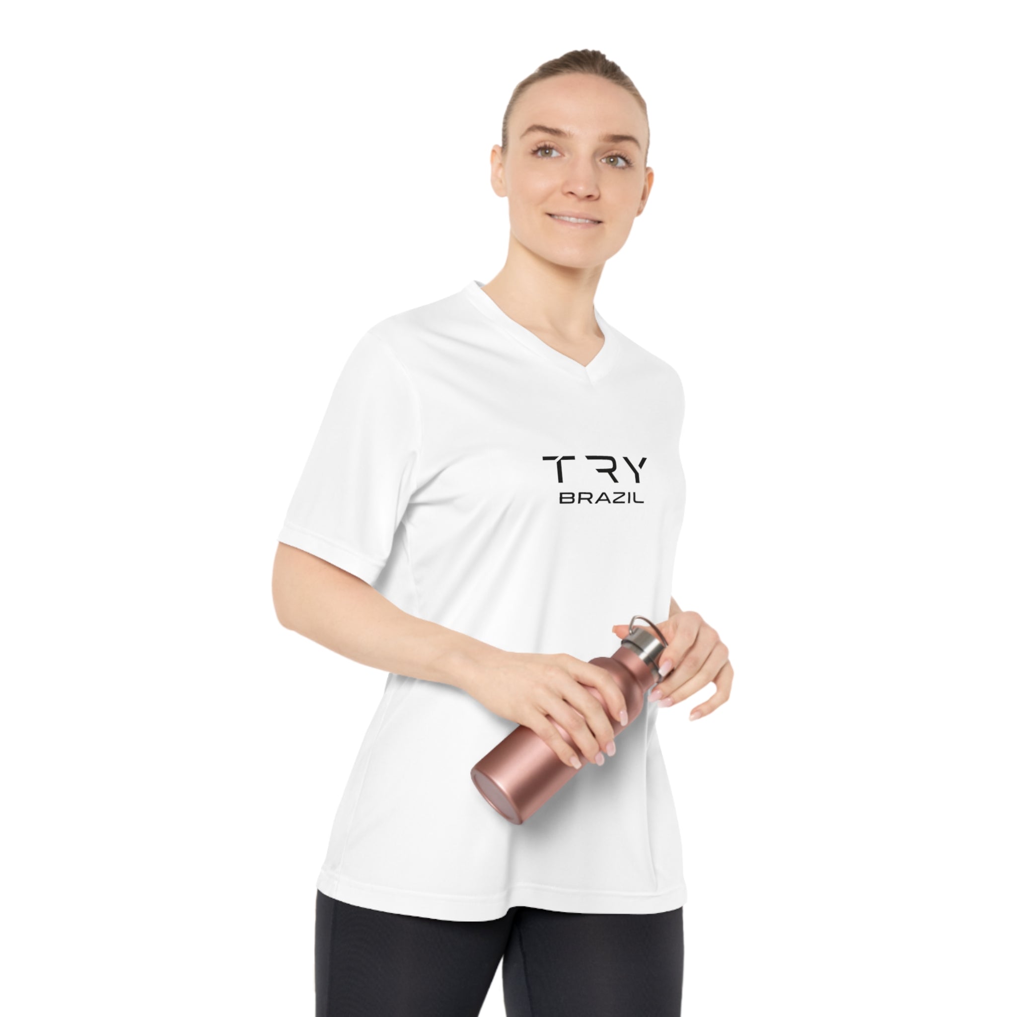 Women's V-Neck Performance Tee - TRY Brazil