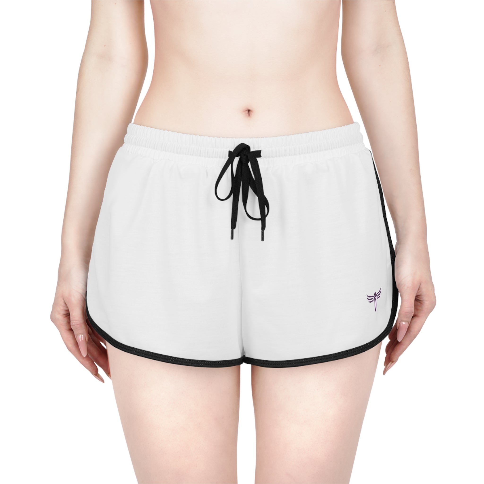 Women’s Relaxed Athletic Shorts — Minimal Dragonfly Embroidery-TRY Brazil