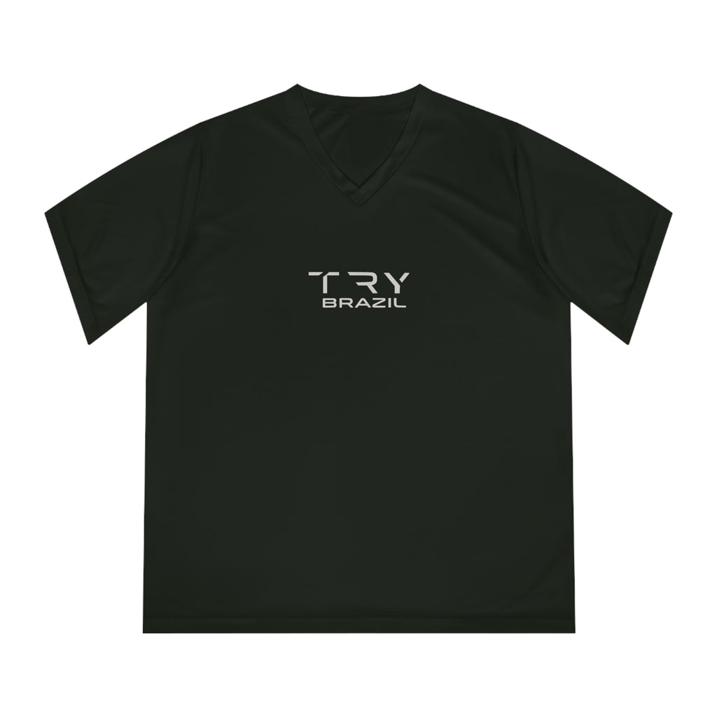 Women's V-Neck Performance Tee - TRY Brazil