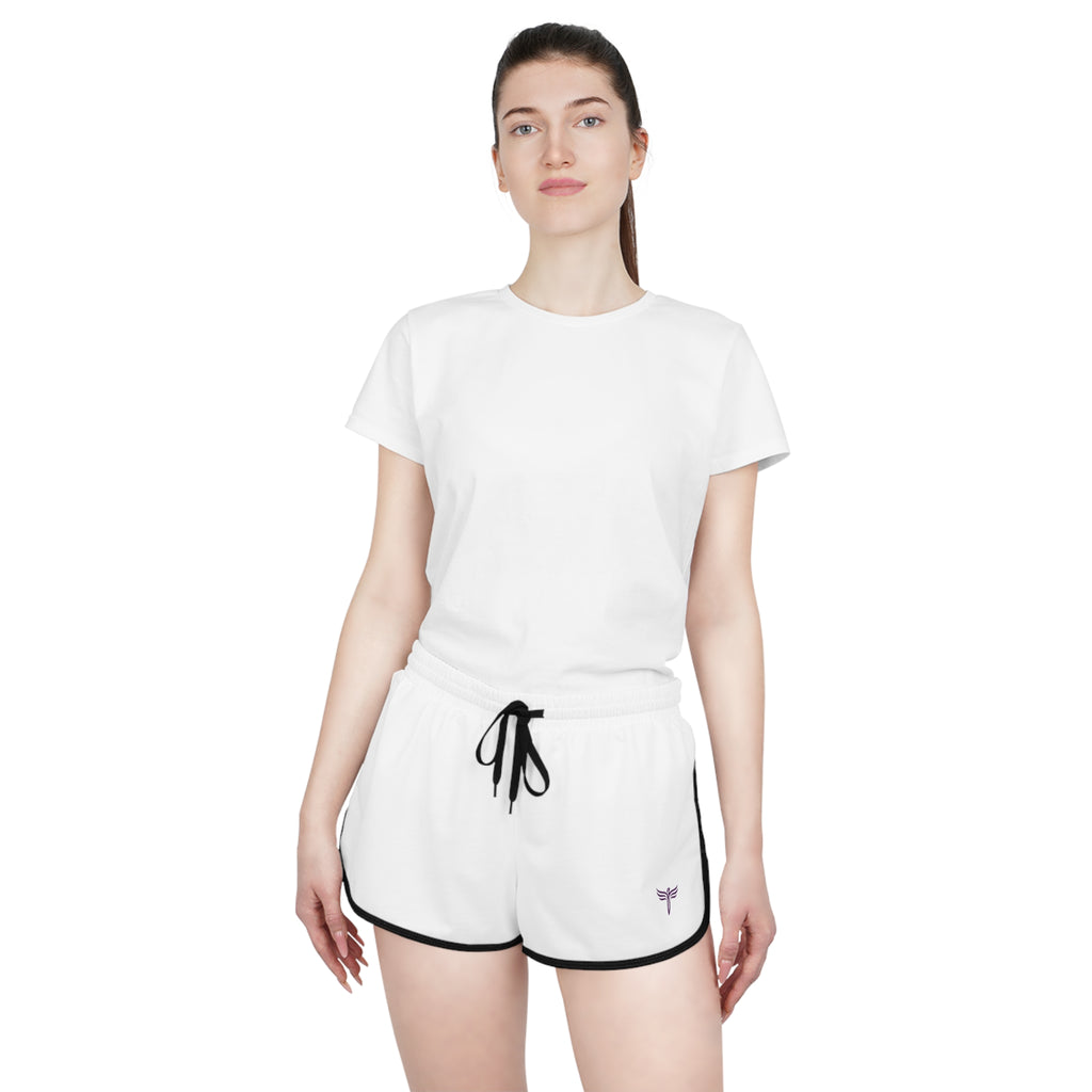 Women’s Relaxed Athletic Shorts — Minimal Dragonfly Embroidery-TRY Brazil