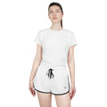 Women’s Relaxed Athletic Shorts — Minimal Dragonfly Embroidery-TRY Brazil