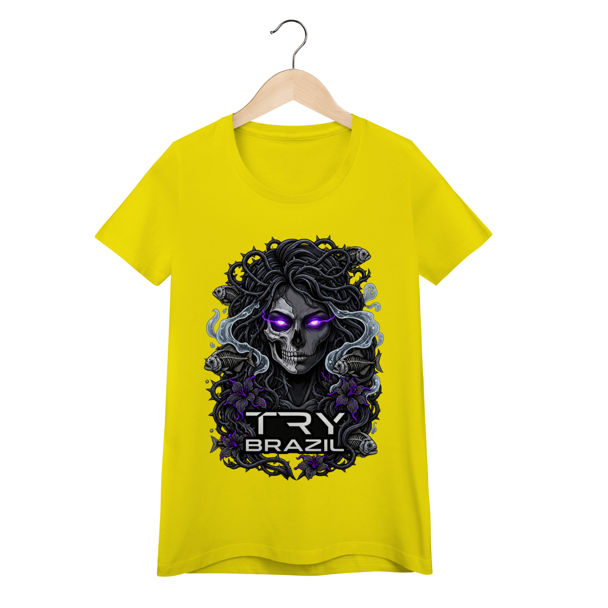 Camiseta Baby Long Lendas da Amazônia-TRY Brazil