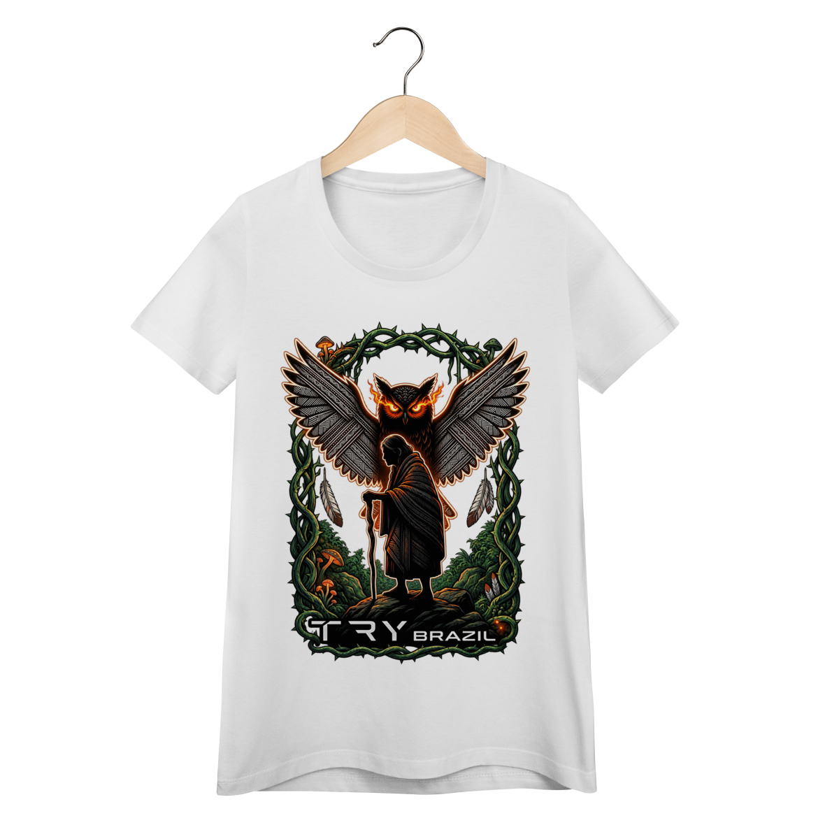 Camiseta Baby Long Lendas da Amazônia-TRY Brazil