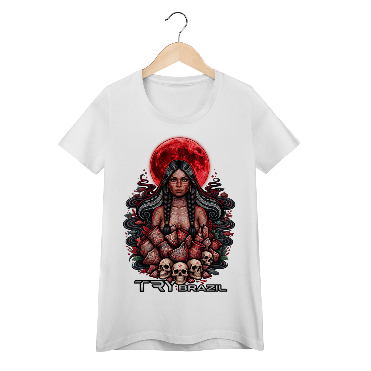 camiseta Baby Long Lendas da Amazônia-TRY Brazil
