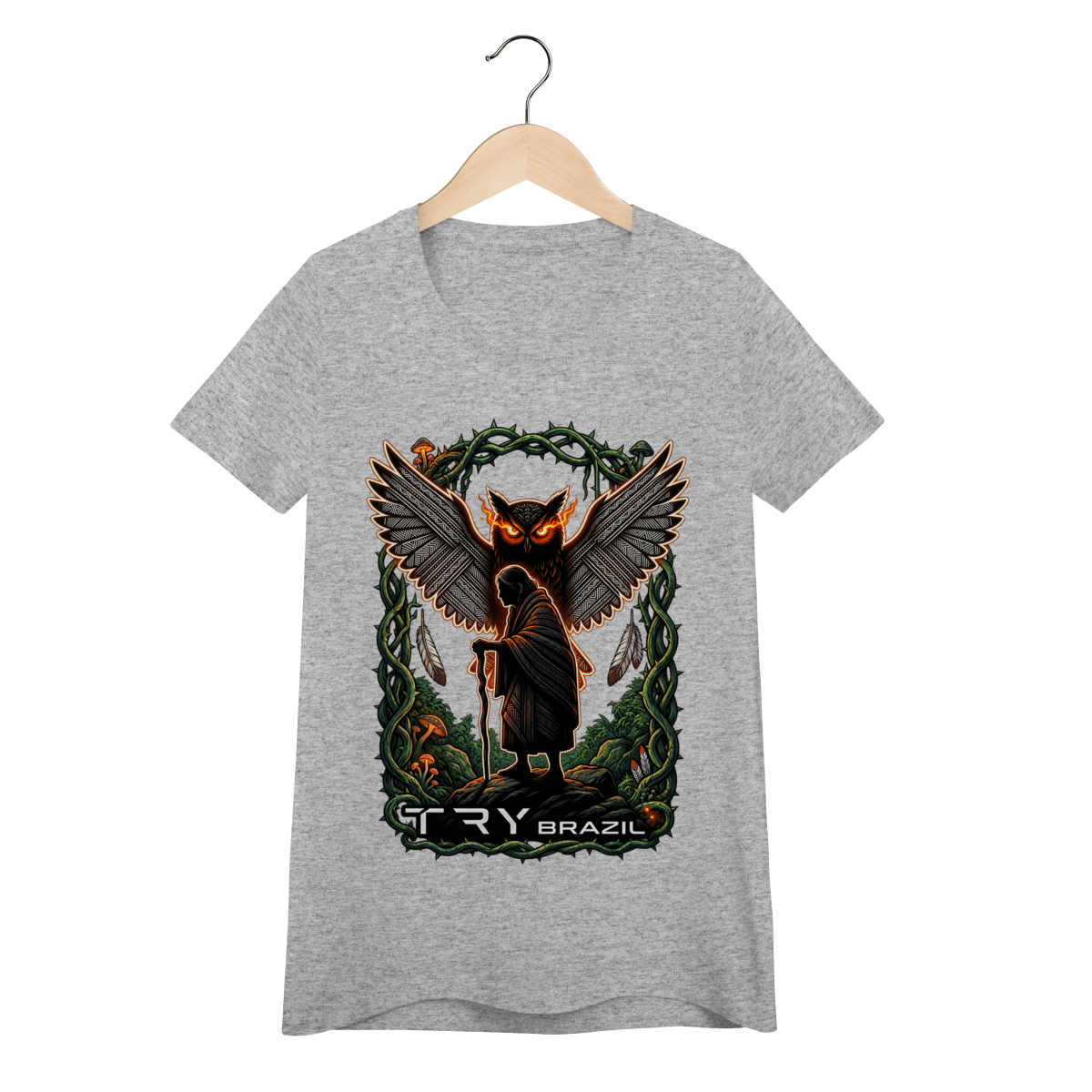 Camiseta Baby Long Lendas da Amazônia-TRY Brazil