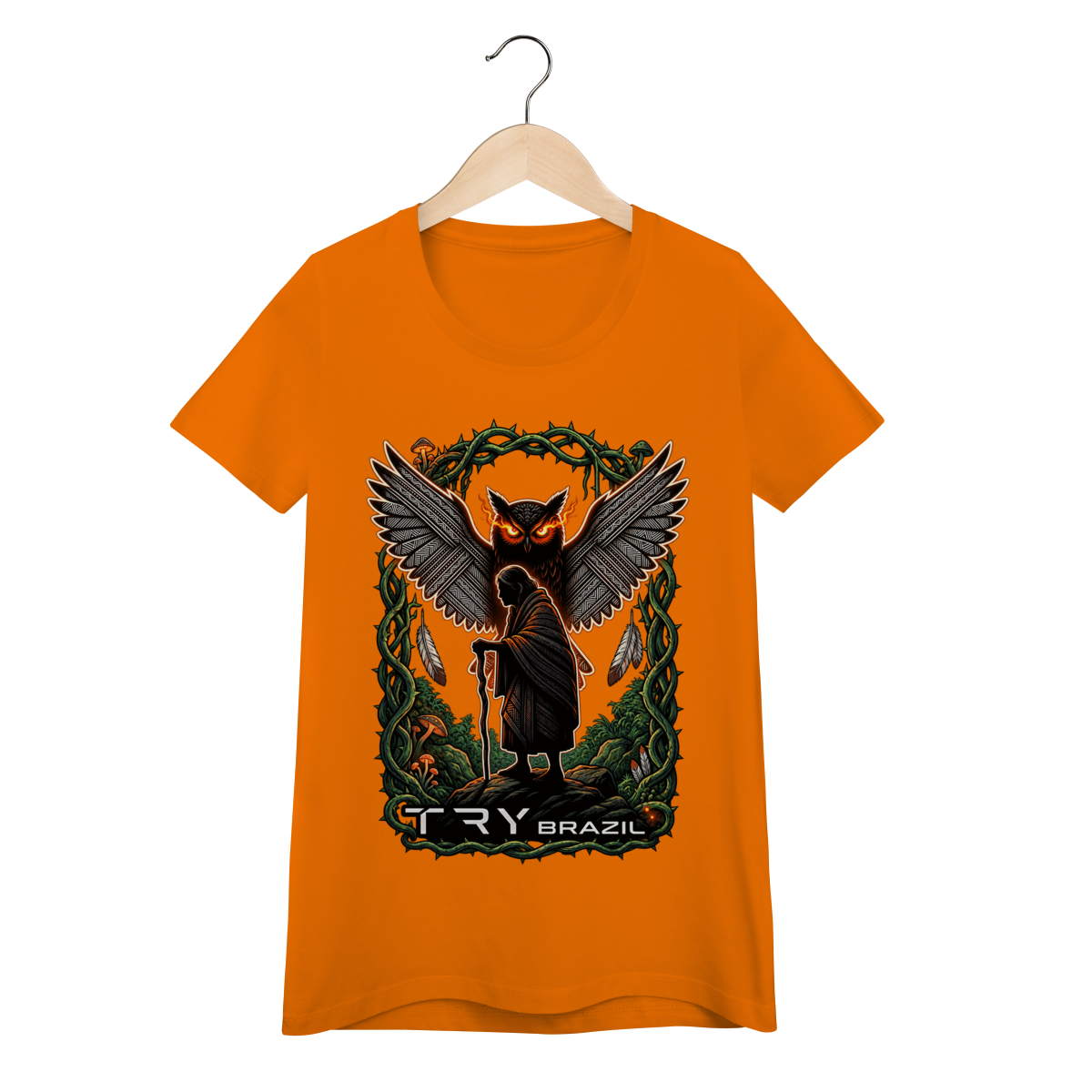Camiseta Baby Long Lendas da Amazônia-TRY Brazil