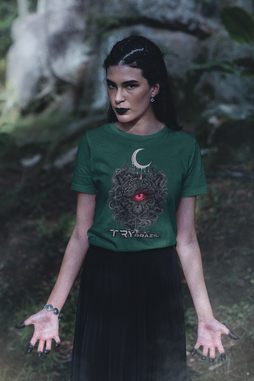 Camiseta Baby Long Lendas da Amazônia-TRY Brazil