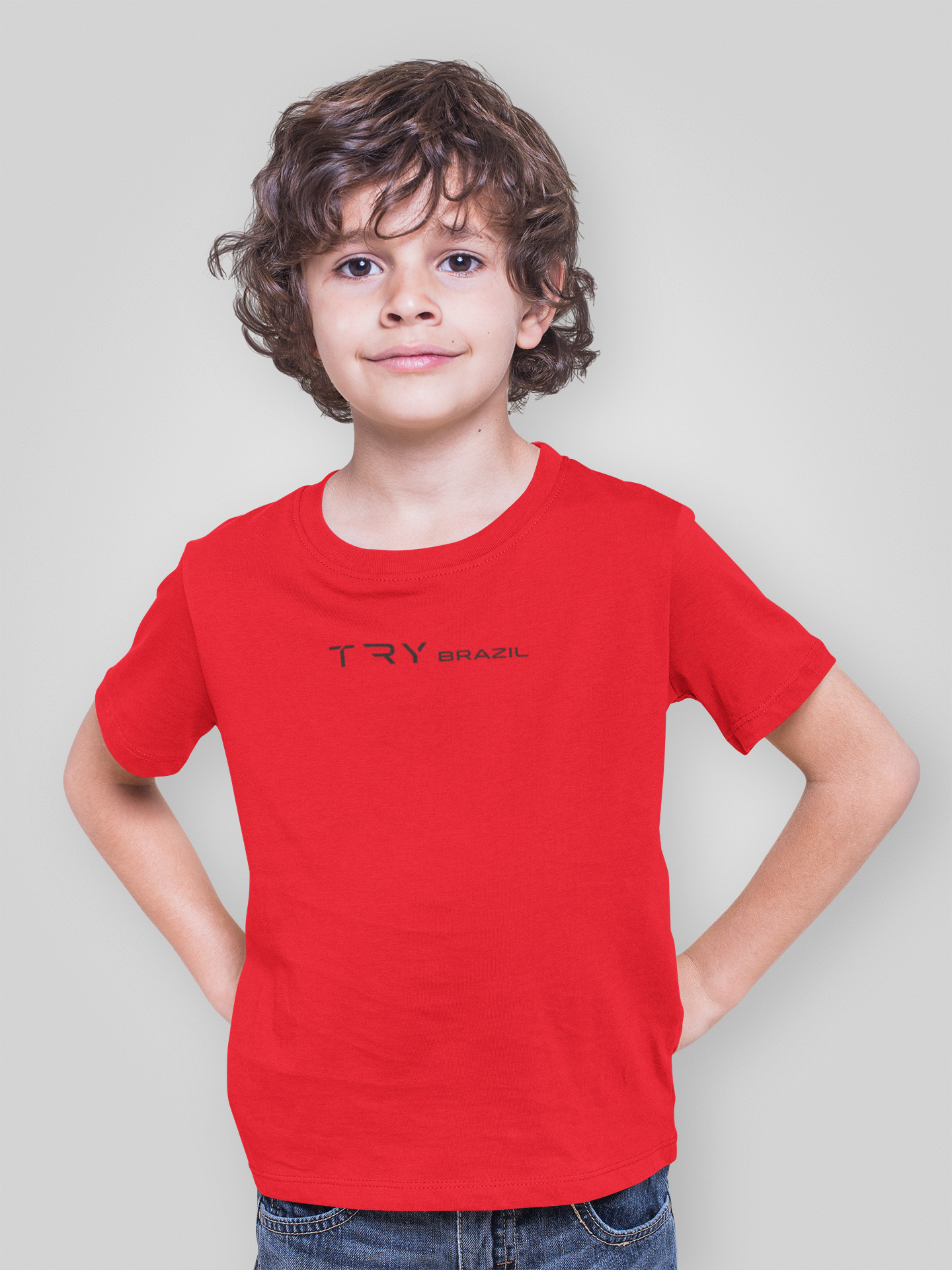 Camiseta Infantil Casual Premium-TRY Brazil