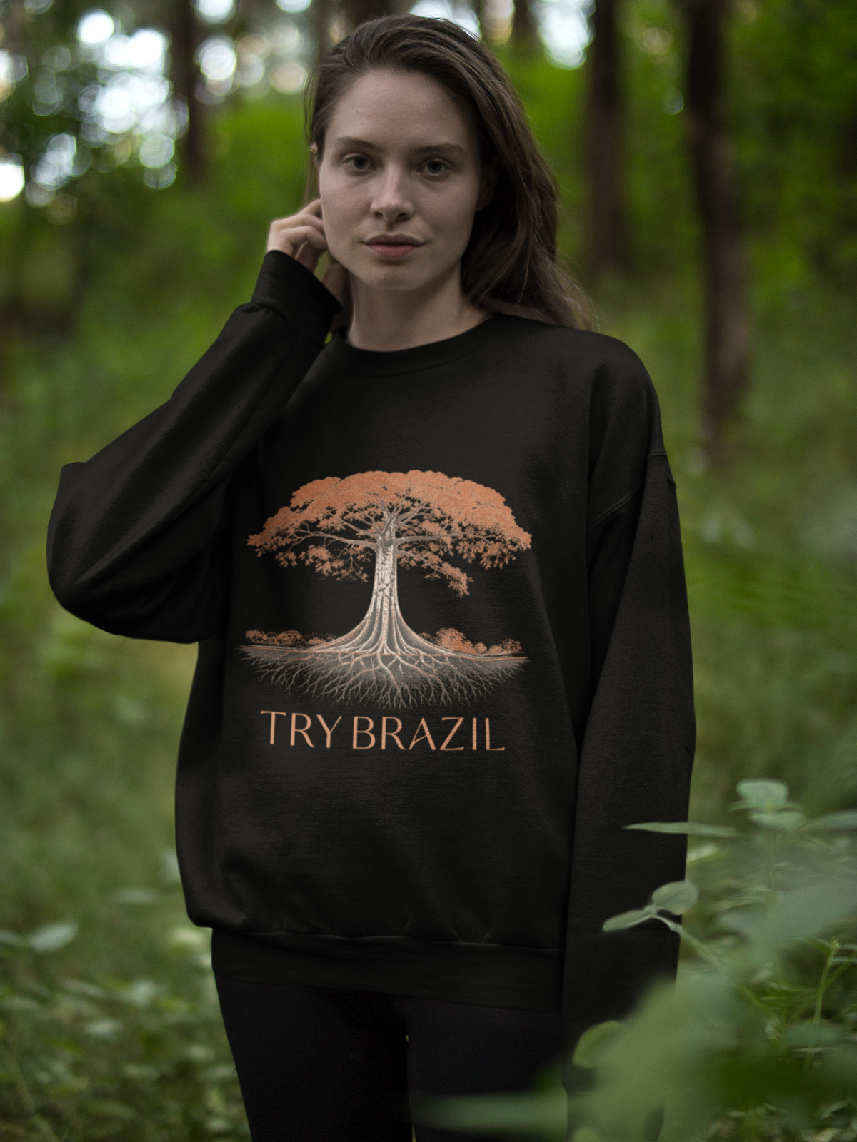 Moletom Fechado Feminino Raízes-TRY Brazil
