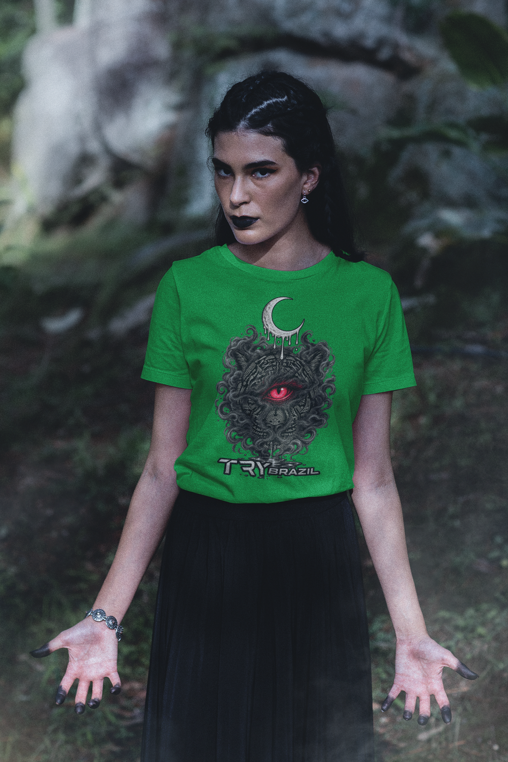Camiseta Baby Long Lendas da Amazônia-TRY Brazil