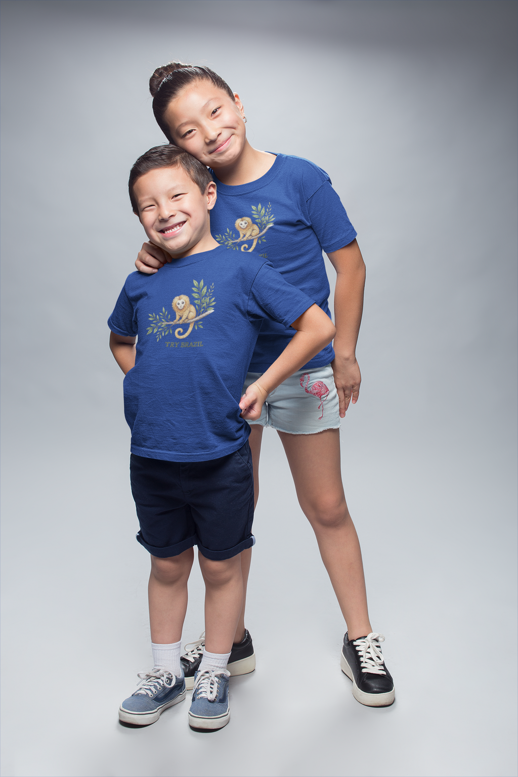 Camisa Infantil TRY Brazil-Coleção Animais