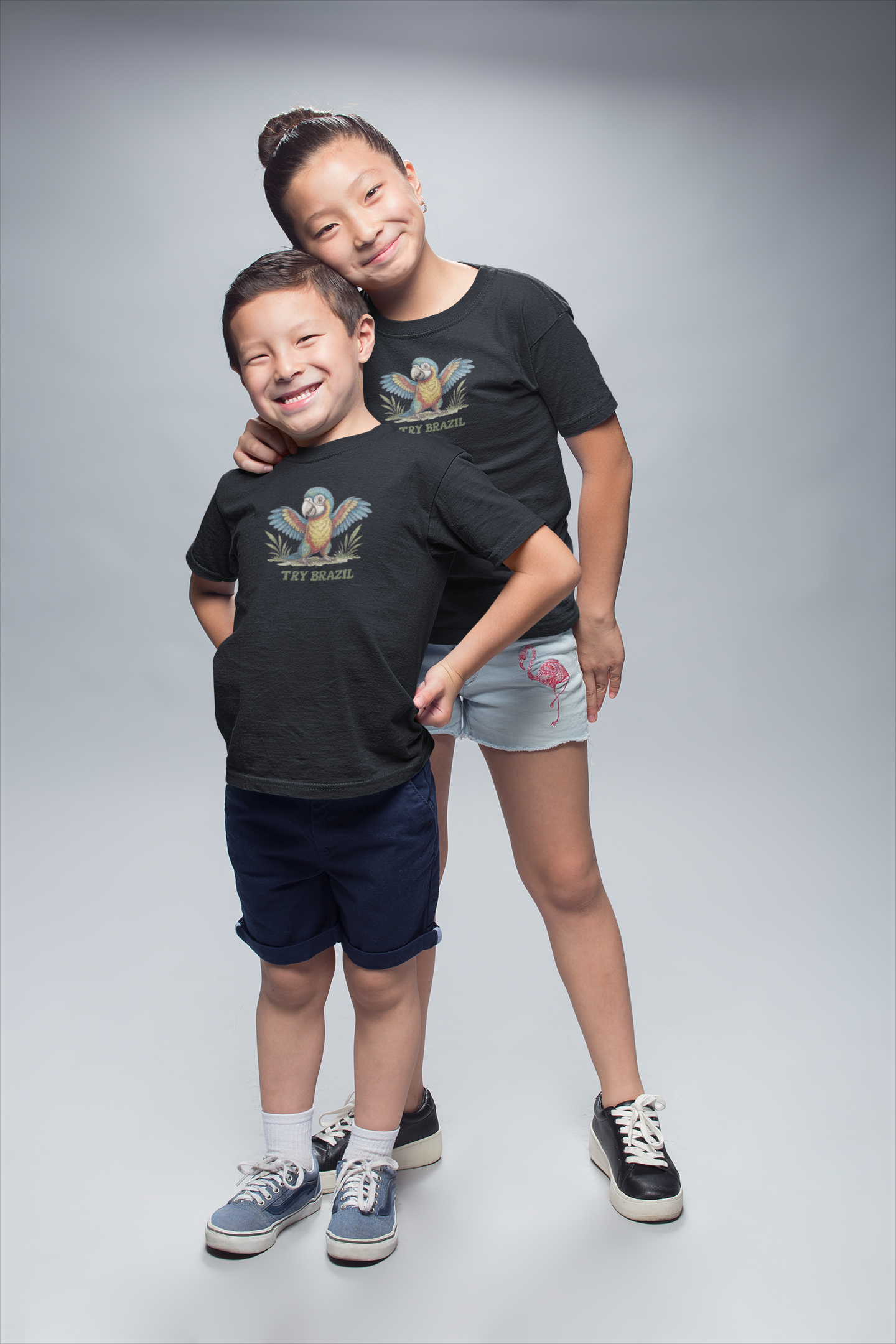 Camisa Infantil TRY Brazil-Coleção Animais