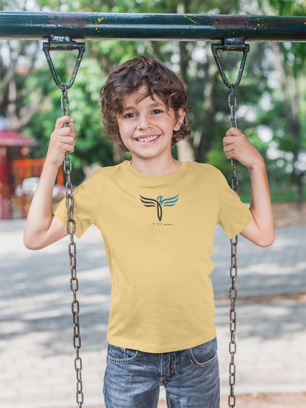 Camiseta Infantil Casual Premium-TRY Brazil