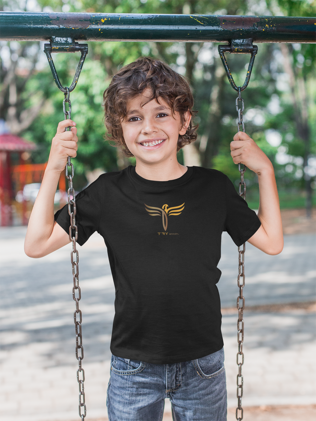 Camiseta Infantil Casual Premium-TRY Brazil
