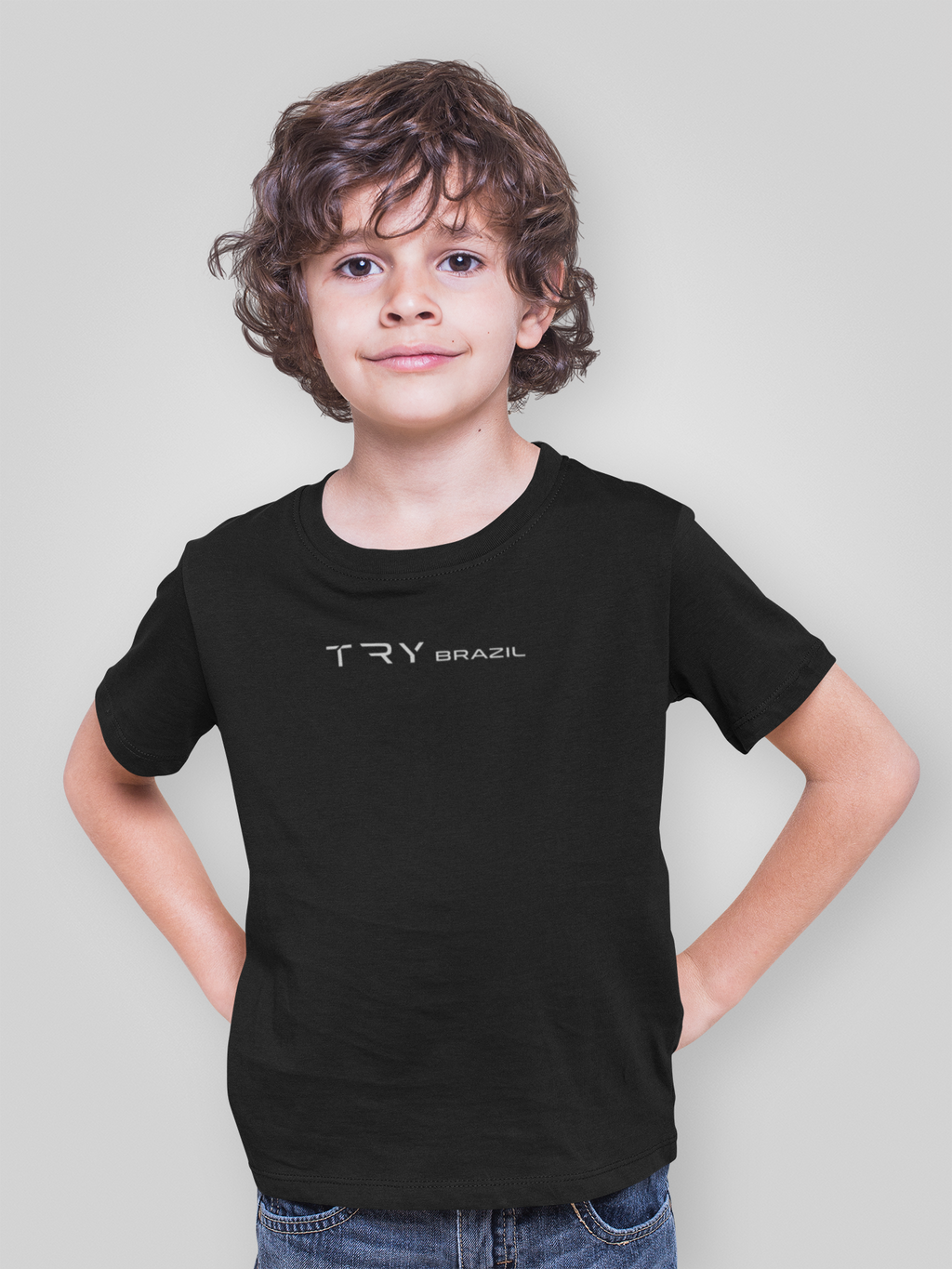 Camiseta Infantil Casual Premium-TRY Brazil