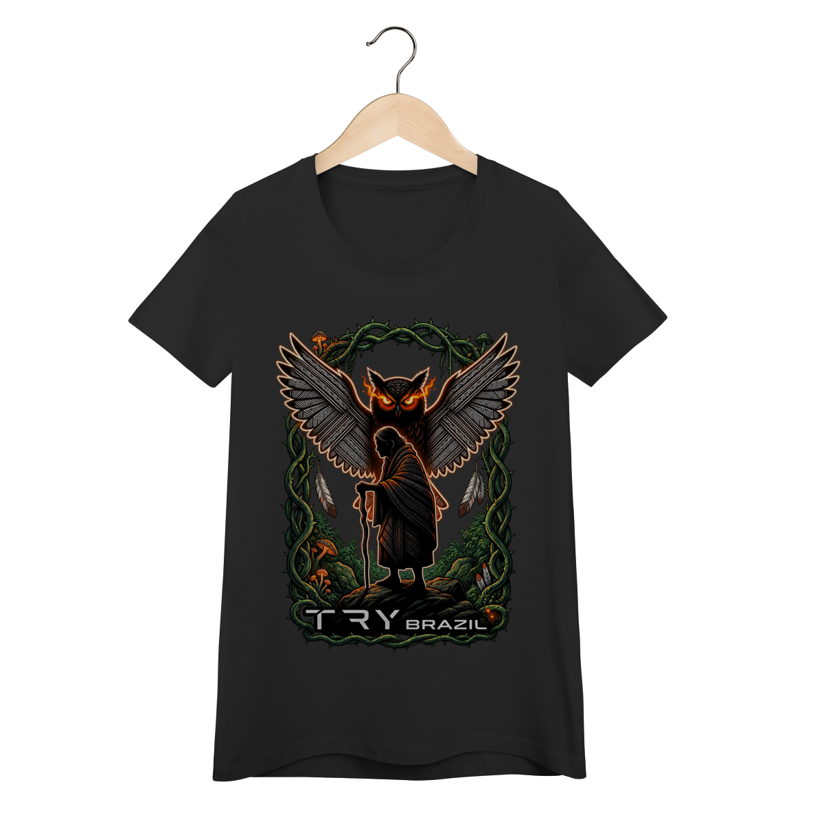 Camiseta Baby Long Lendas da Amazônia-TRY Brazil