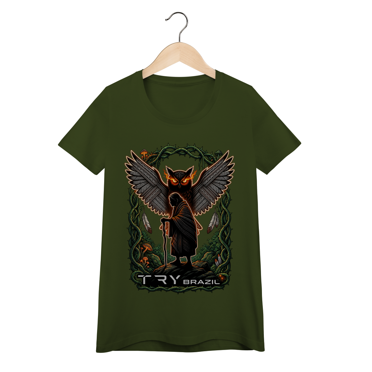 Camiseta Baby Long Lendas da Amazônia-TRY Brazil