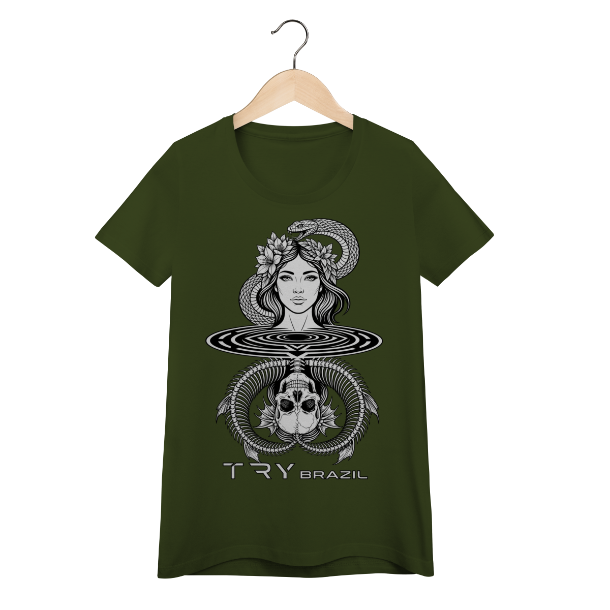 Camiseta Baby Long Lendas da Amazônia-TRY Brazil