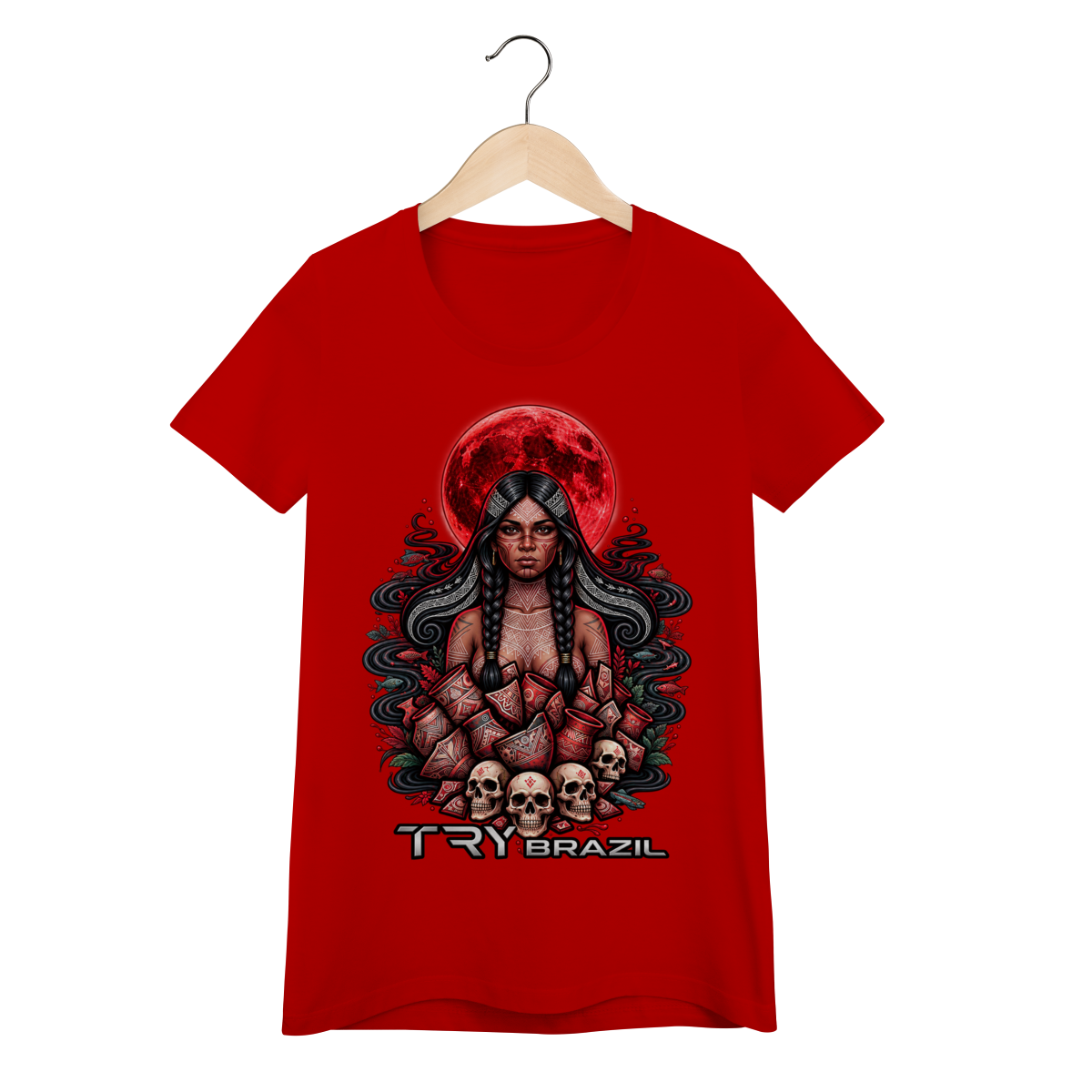 camiseta Baby Long Lendas da Amazônia-TRY Brazil