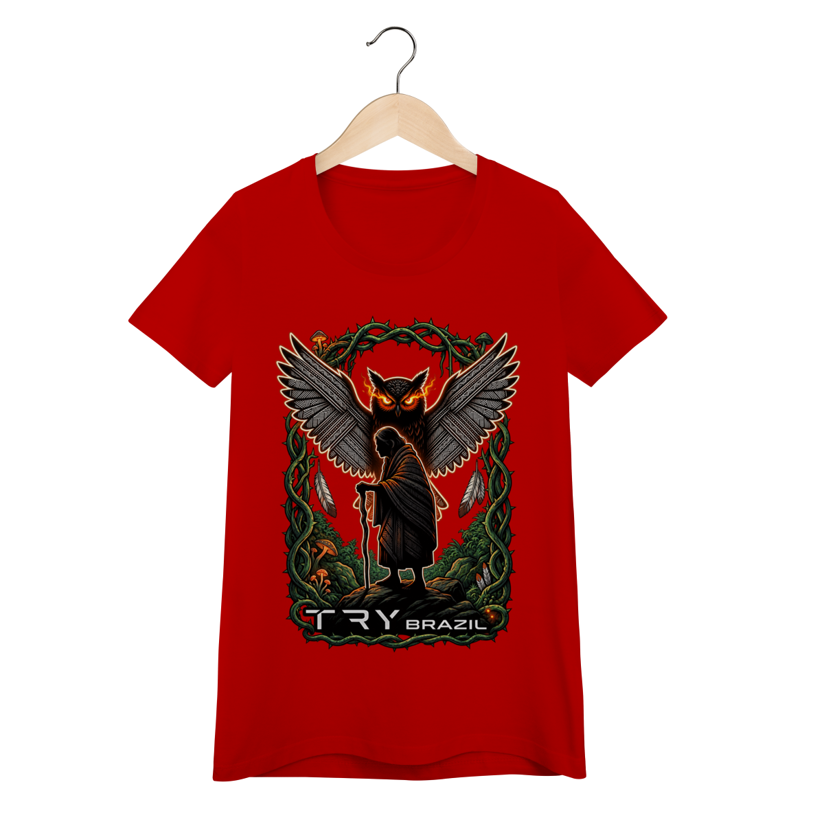 Camiseta Baby Long Lendas da Amazônia-TRY Brazil